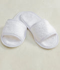 Towel City Classic Terry Slippers — White