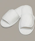 Towel City Open Toe Slippers — White