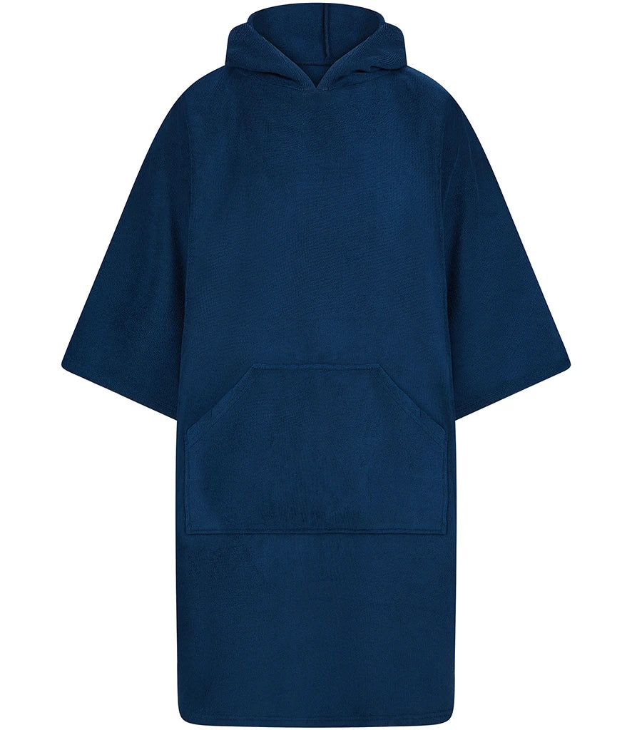 Towel City Adult Poncho — Navy