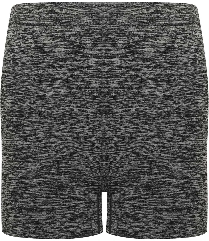 Tombo Ladies Seamless Shorts — Dark Grey Marl