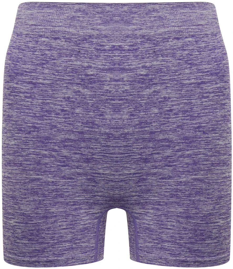 Tombo Ladies Seamless Shorts — Purple Marl