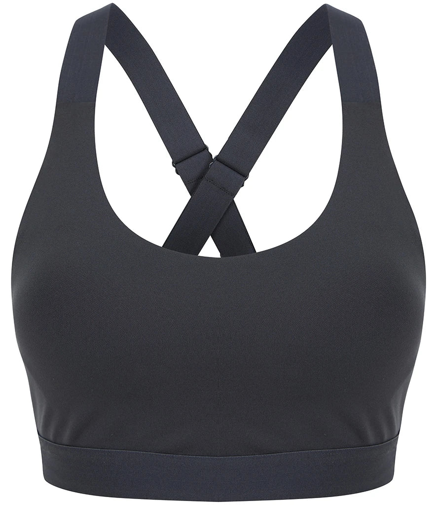 Tombo Medium Impact Core Bra — Charcoal