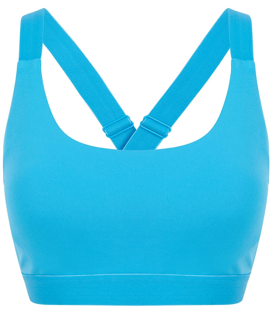 Tombo Medium Impact Core Bra — Turquoise Blue