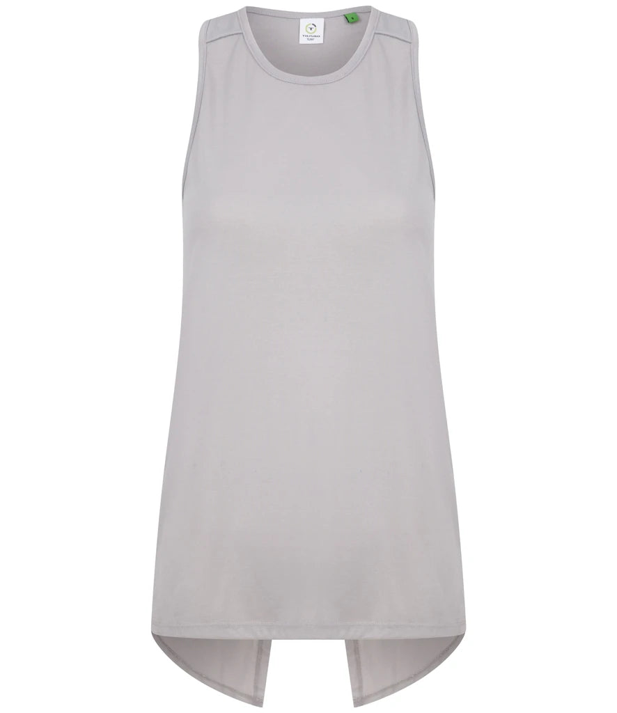 Tombo Ladies Open Back Vest — Light Grey