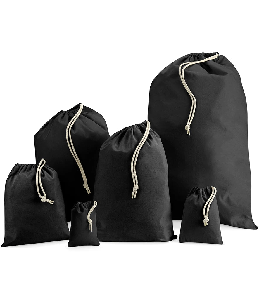 Westford Mill Cotton Stuff Bag — Black