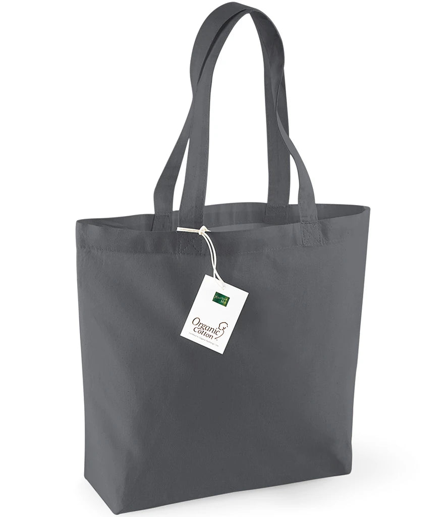 Westford Mill Organic Cotton Shopper — Graphite Grey