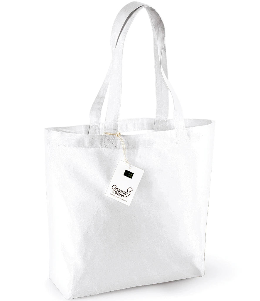 Westford Mill Organic Cotton Shopper — White