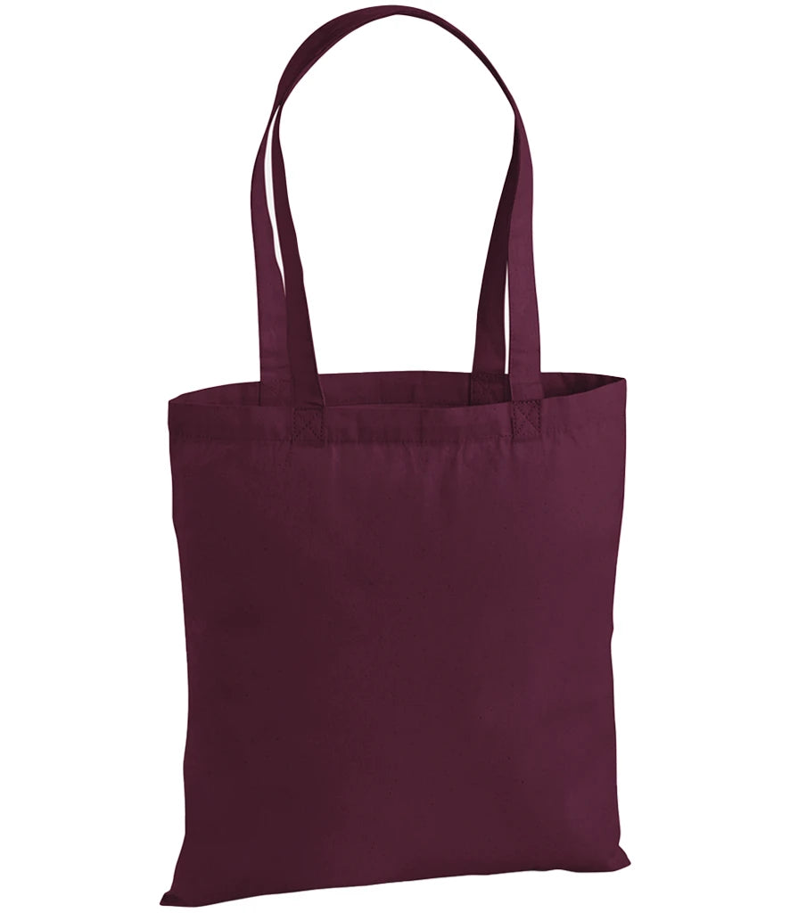 Westford Mill Premium Cotton Tote Bag — Burgundy