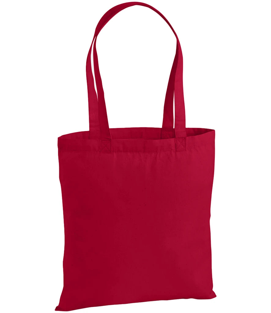 Westford Mill Premium Cotton Tote Bag — Classic Red