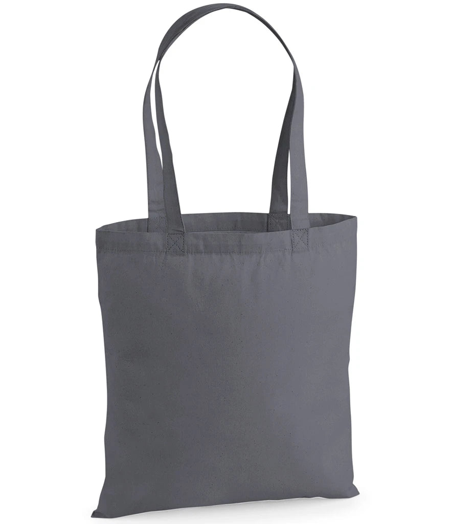 Westford Mill Premium Cotton Tote Bag — Graphite Grey