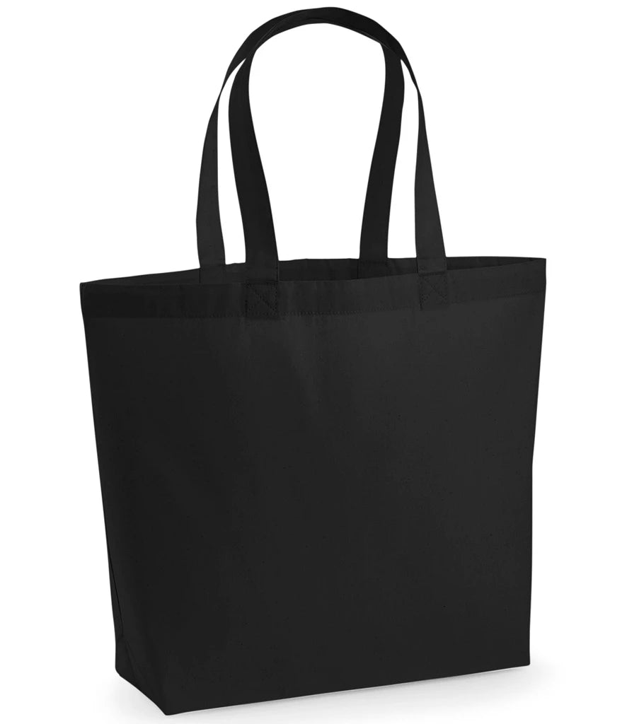 Westford Mill Premium Cotton Maxi Tote Bag — Black