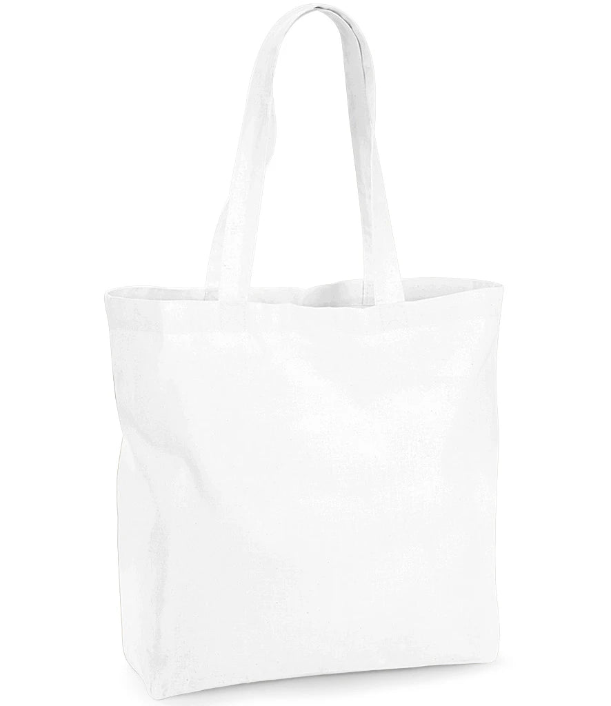 Westford Mill Organic Premium Cotton Maxi Tote Bag — White
