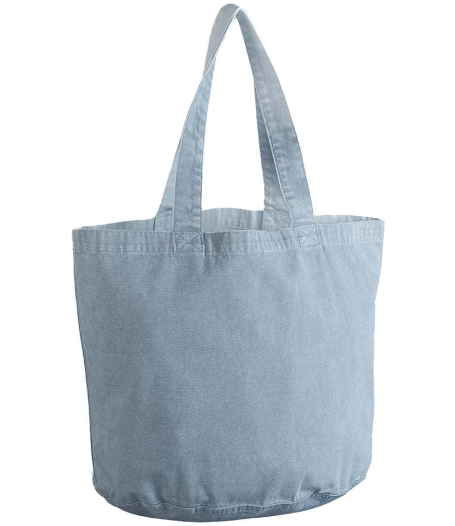 Westford Mill Garment Dyed Shopper — Vintage Light Blue