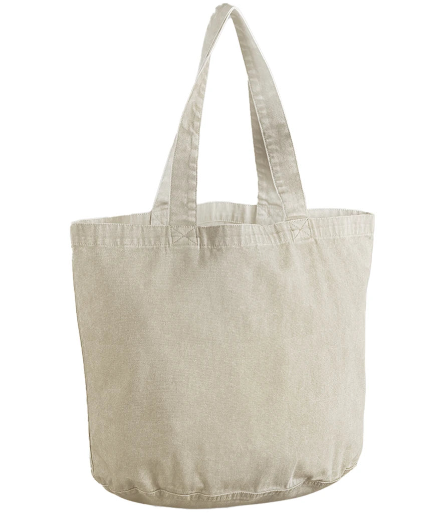 Westford Mill Garment Dyed Shopper — Vintage Sand