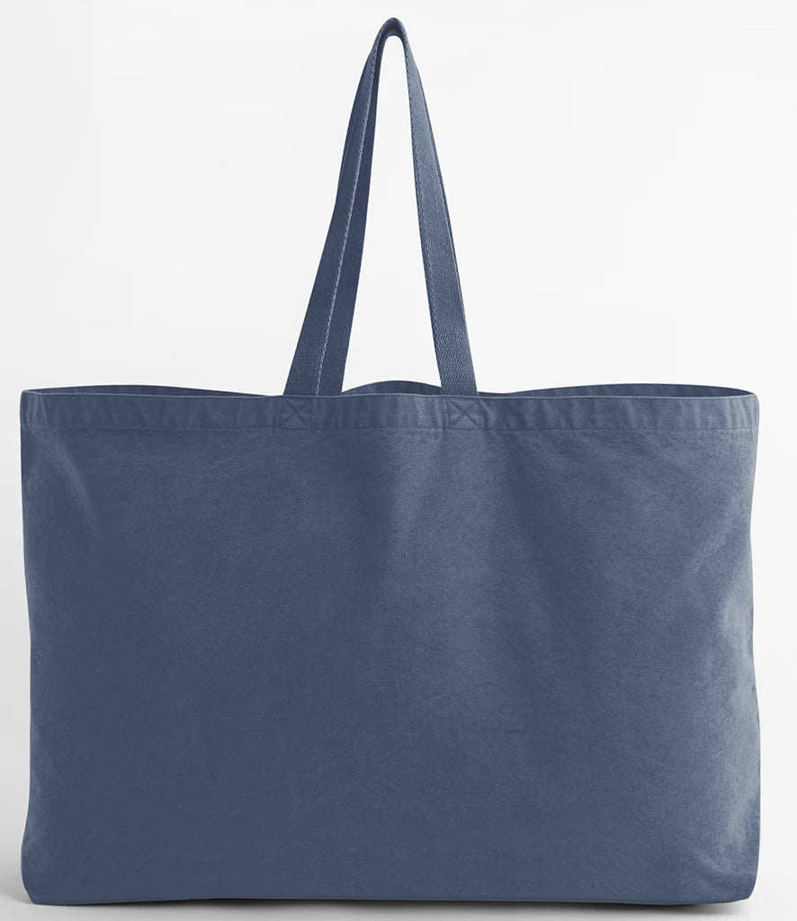 Westford Mill Garment Dyed Oversized Tote Bag — Vintage Denim