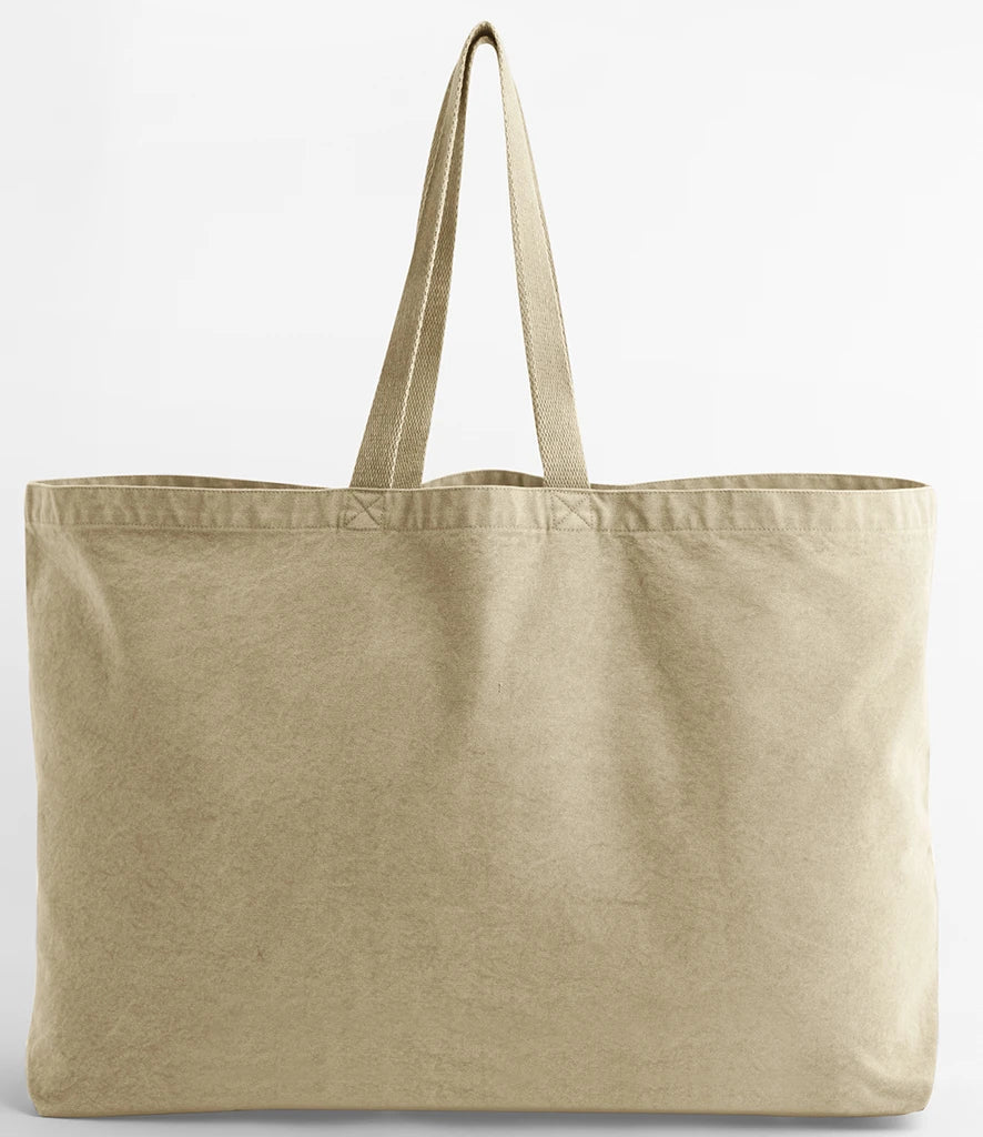 Westford Mill Garment Dyed Oversized Tote Bag — Vintage Sand