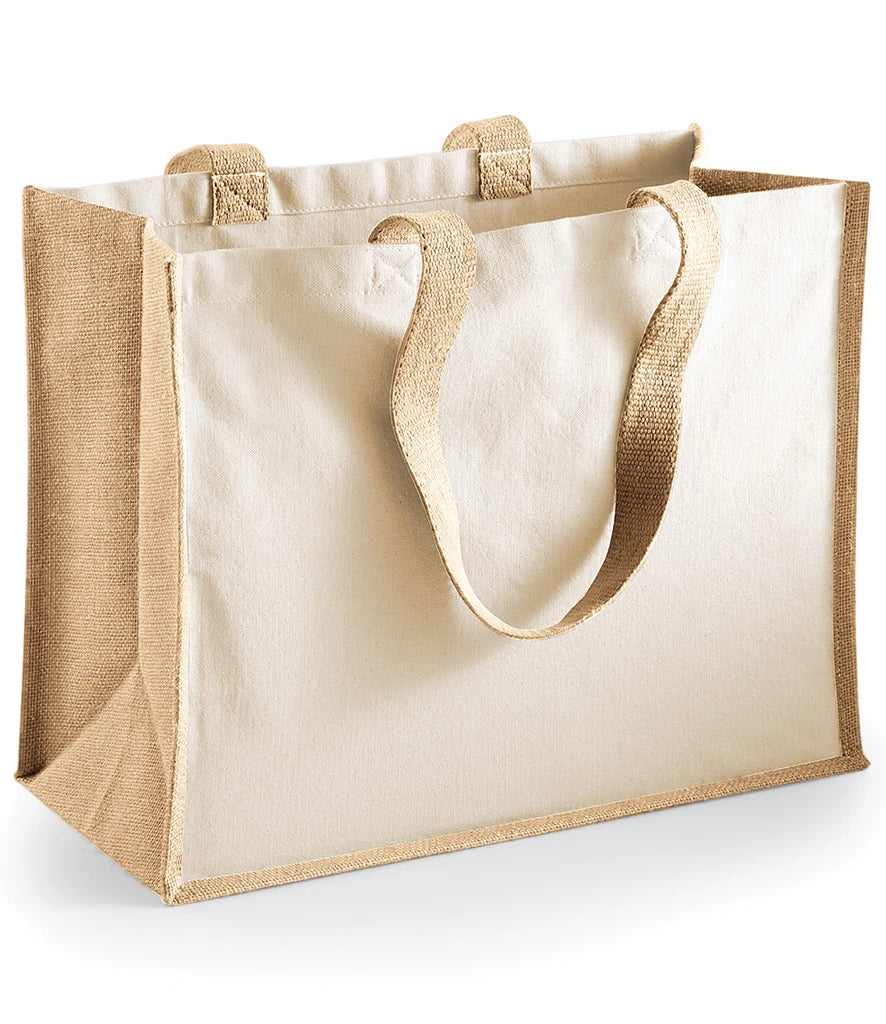 Westford Mill Printers Jute Classic Shopper — Natural
