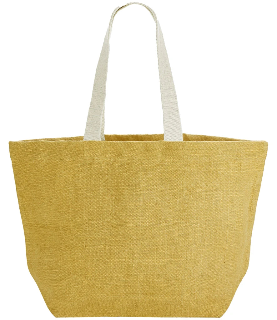 Westford Mill Soft Washed Jute Beach Bag — Saffron