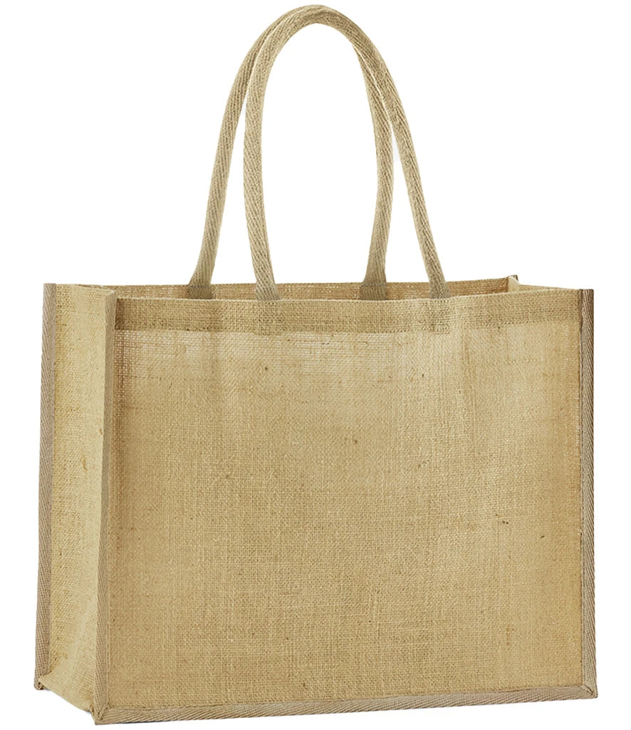 Westford Mill Natural Starched Jute Classic Shopper — Natural