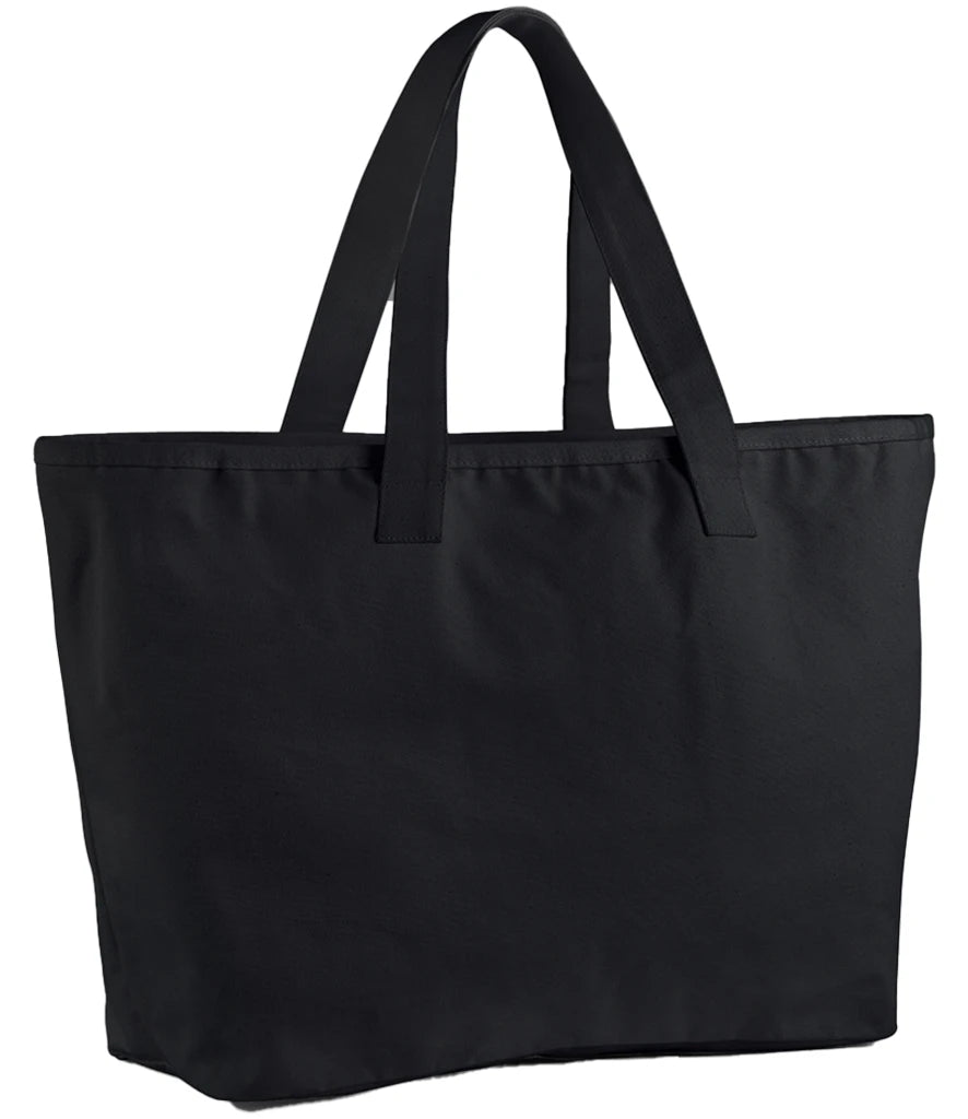 Westford Mill Oversized Heavy Duty Canvas Tote Bag — Black