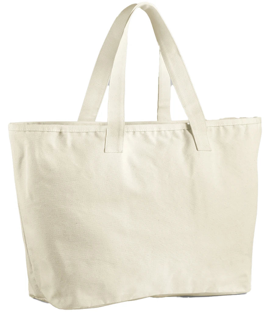 Westford Mill Oversized Heavy Duty Canvas Tote Bag — Natural