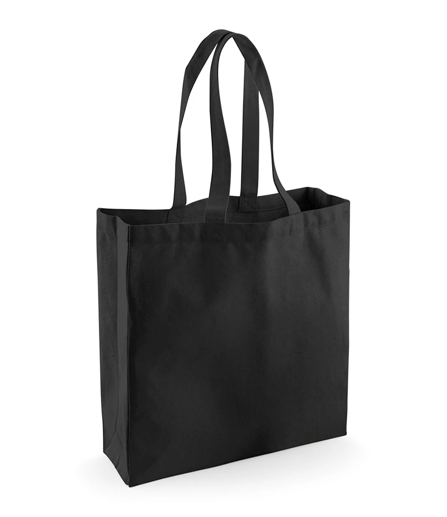 Westford Mill Fairtrade Cotton Classic Shopper — Black