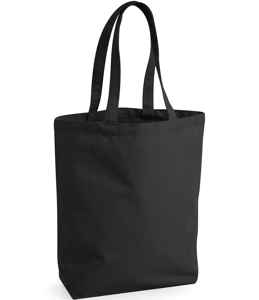 Westford Mill Fairtrade Cotton Camden Shopper — Black