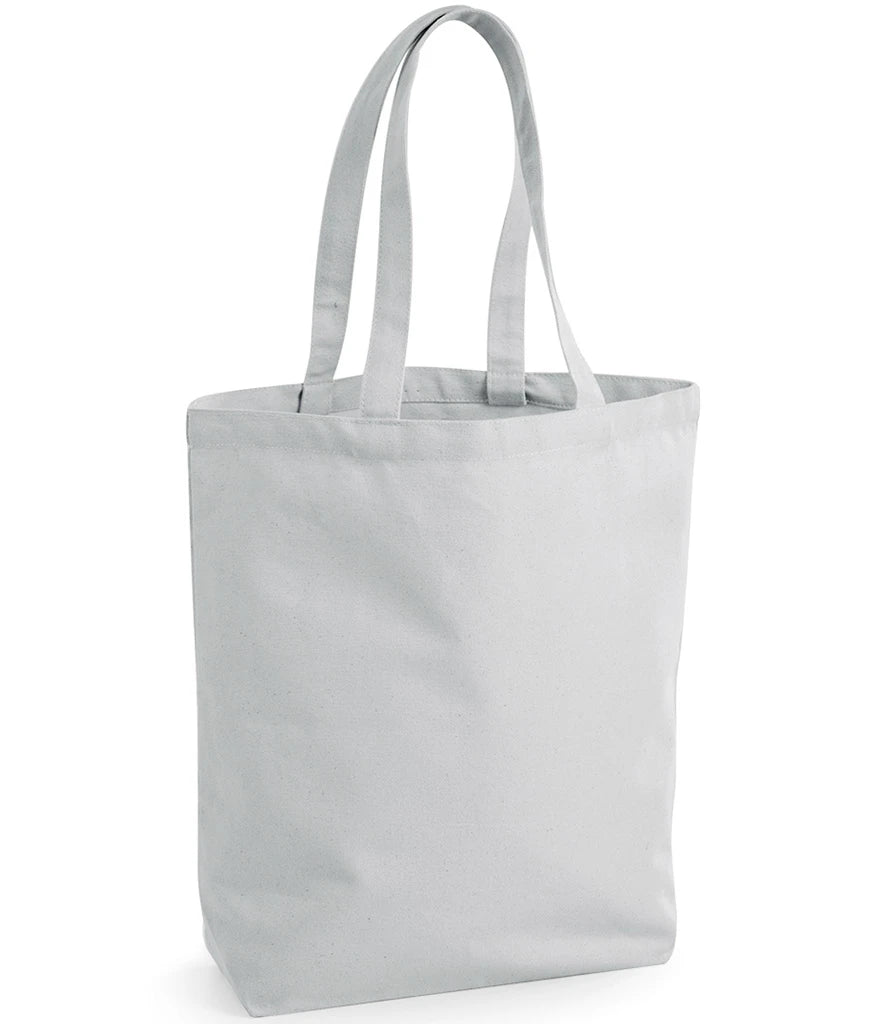 Westford Mill Fairtrade Cotton Camden Shopper — Light Grey