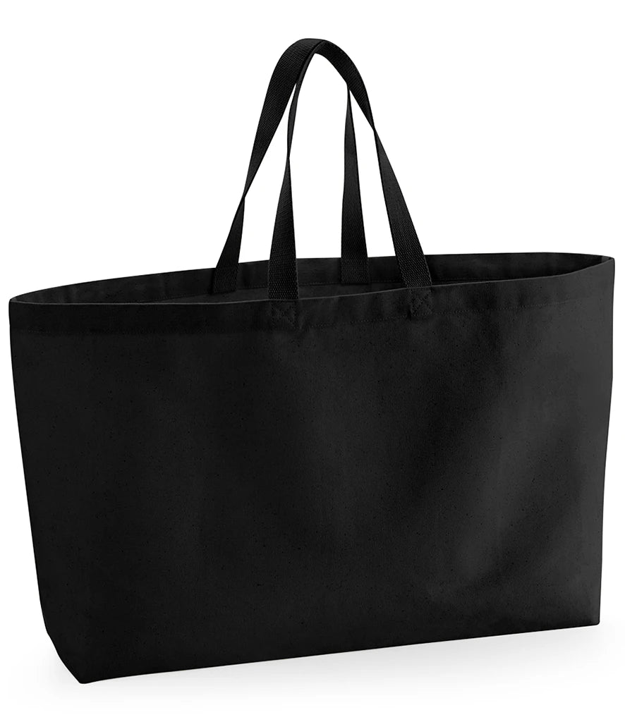 Westford Mill Oversized Canvas Tote Bag — Black