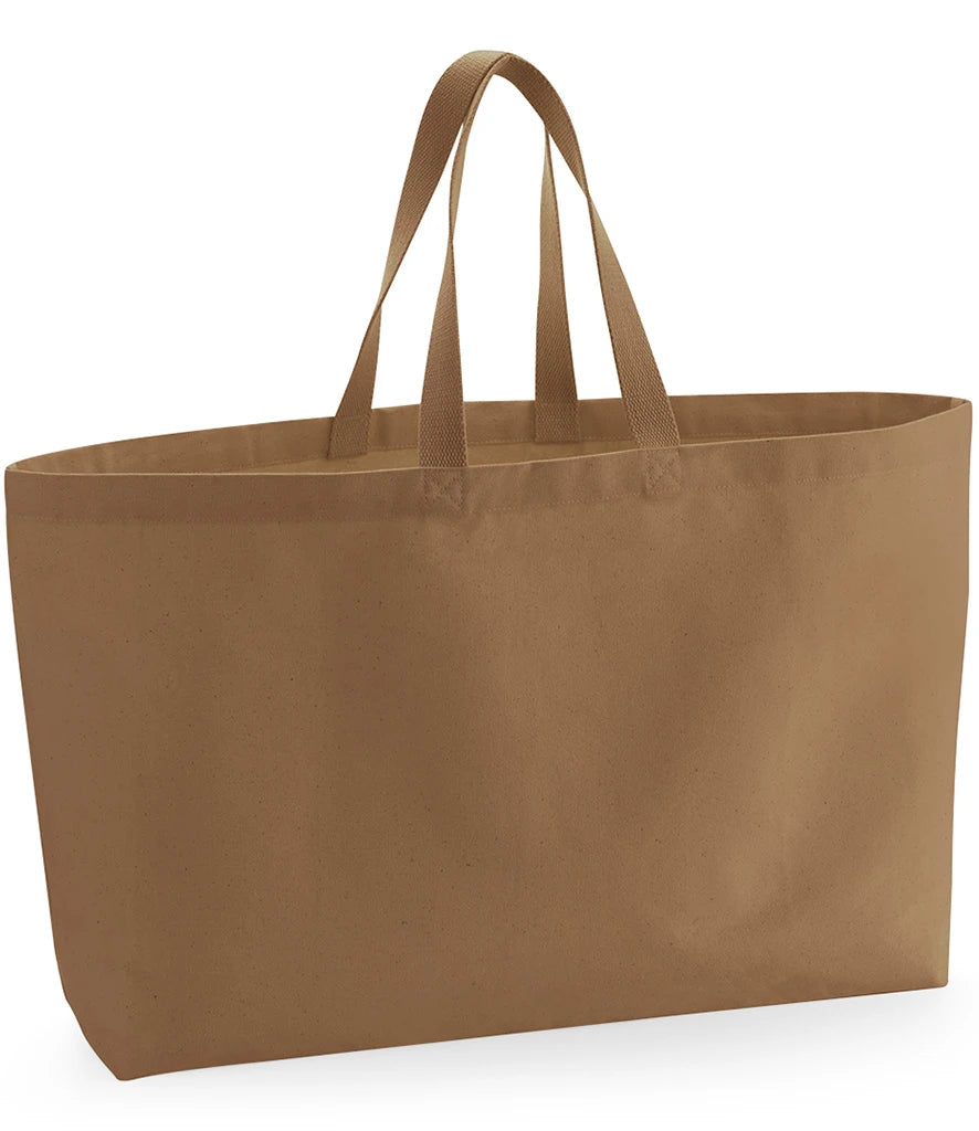 Westford Mill Oversized Canvas Tote Bag — Caramel