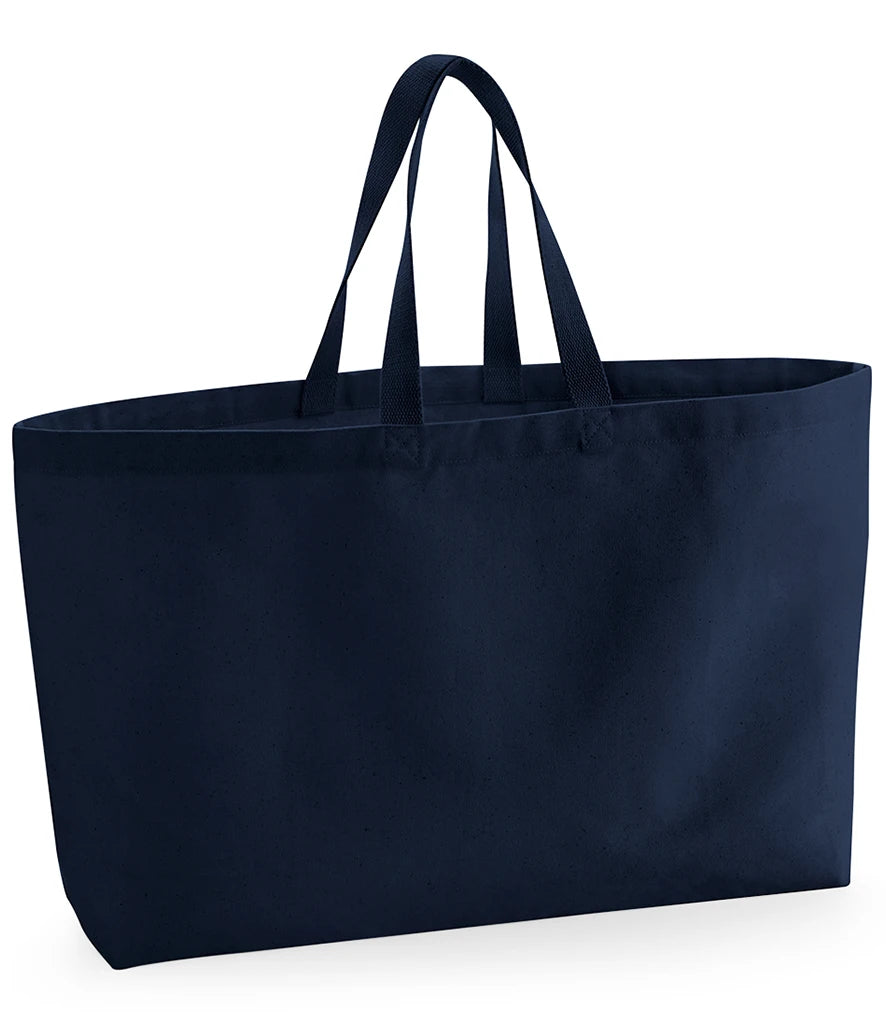 Westford Mill Oversized Canvas Tote Bag — French Navy