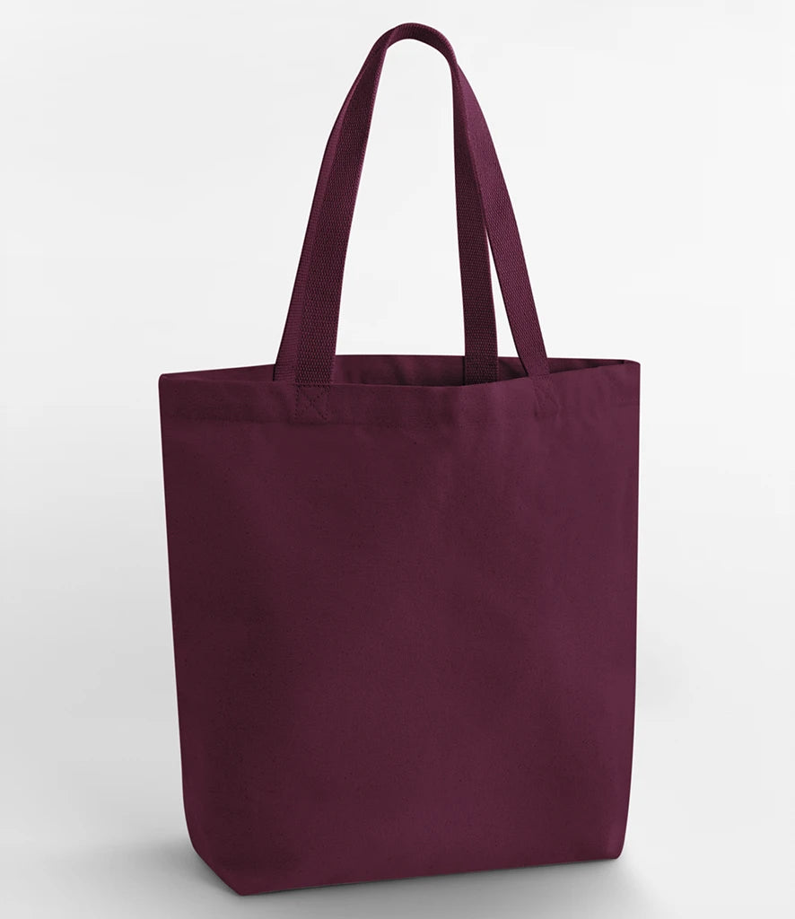 Westford Mill Heavyweight Canvas Tote Bag — Burgundy