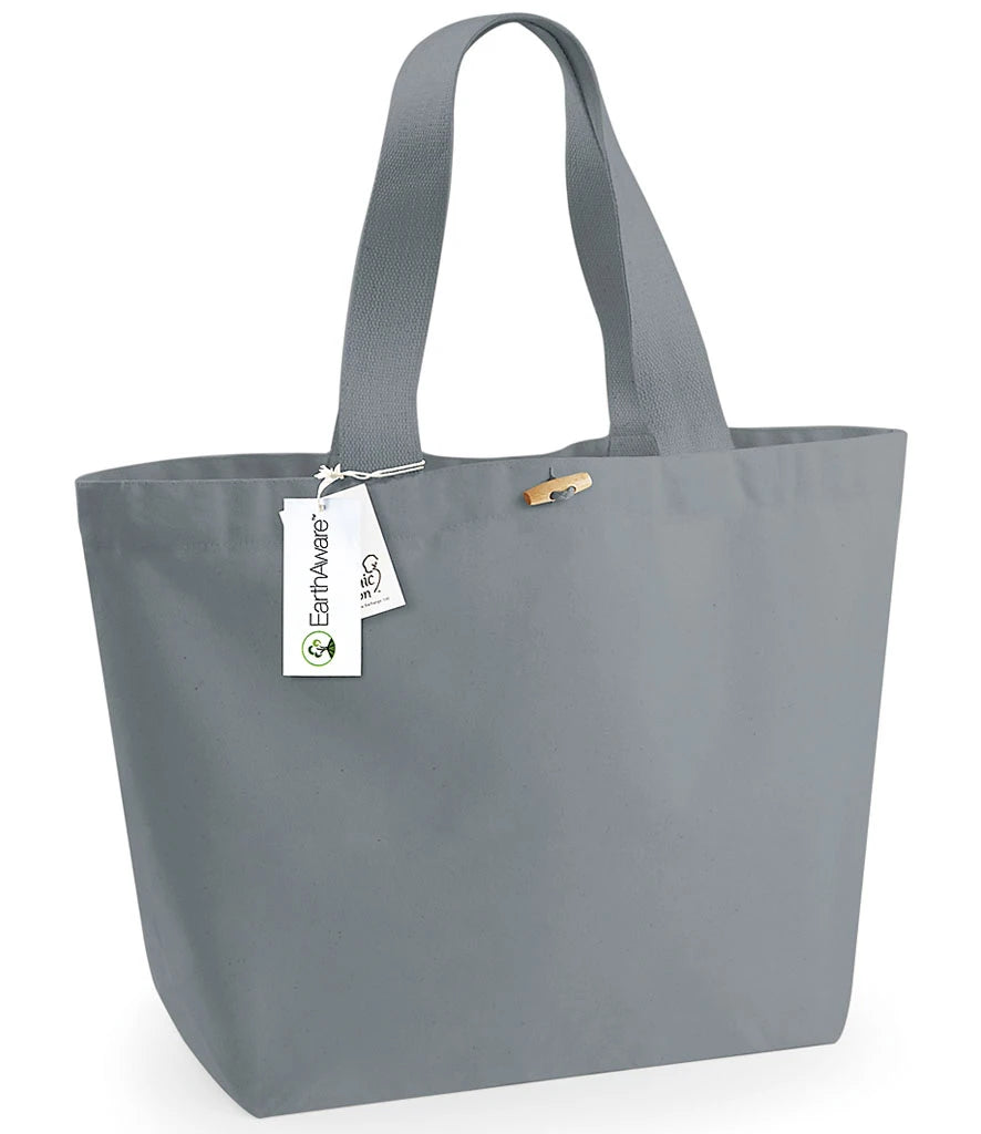 Westford Mill EarthAware® Organic Marina Tote XL Bag — Pure Grey