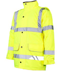 Warrior Hi-Vis Traffic Jacket — Fluorescent Yellow