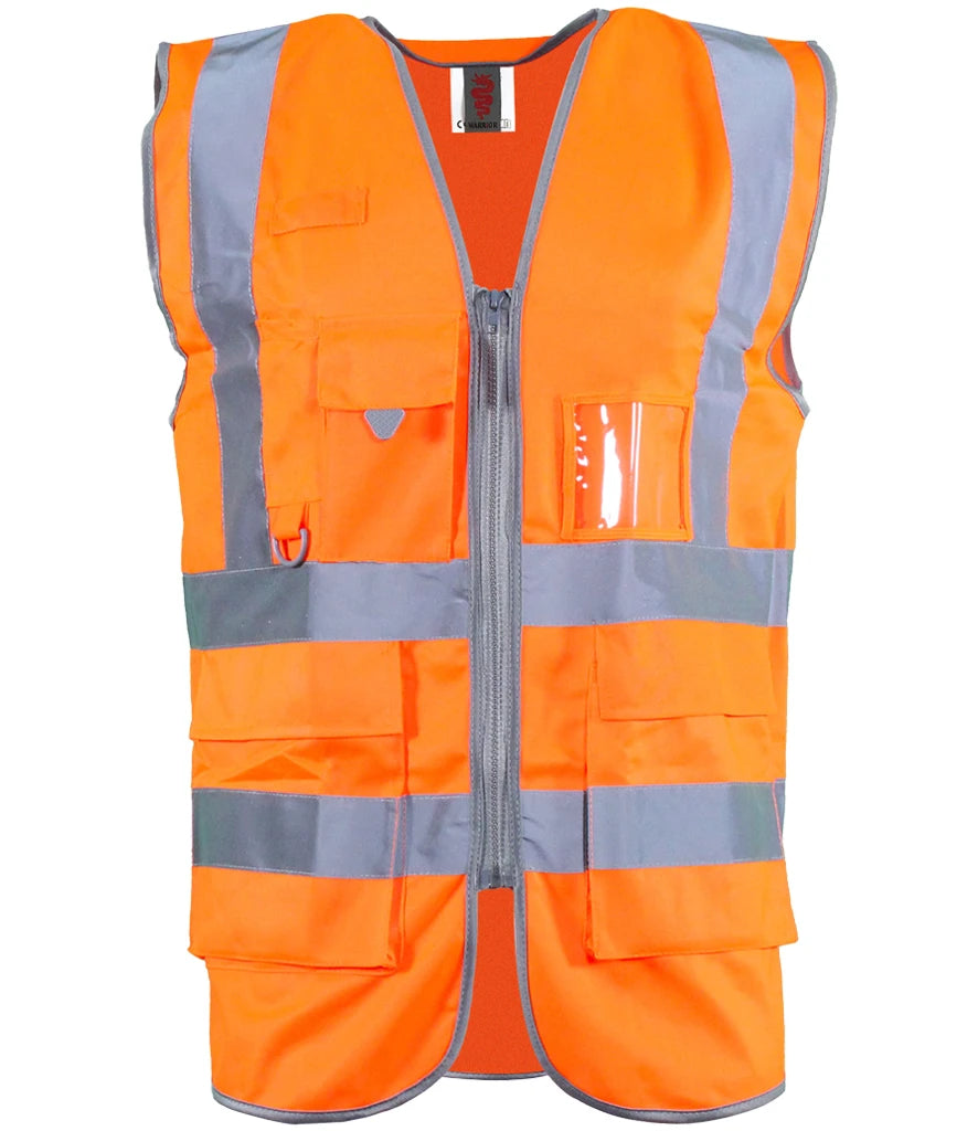 Warrior Hi-Vis Executive Waistcoat — Orange