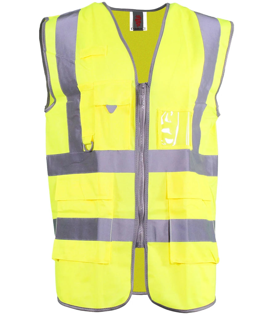 Warrior Hi-Vis Executive Waistcoat — Yellow
