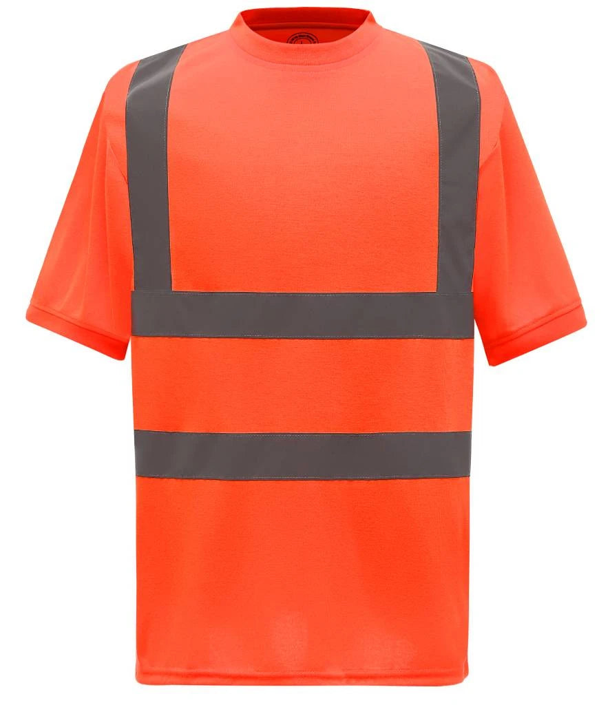 Yoko Hi-Vis Short Sleeve T-Shirt — Orange
