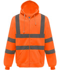 Yoko Hi-Vis Zip Hoodie — Orange