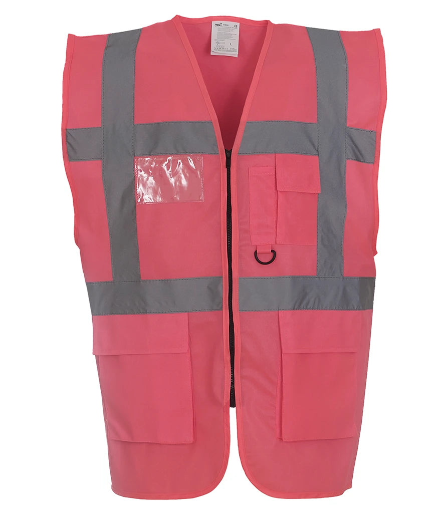 Yoko Executive Waistcoat — Pink