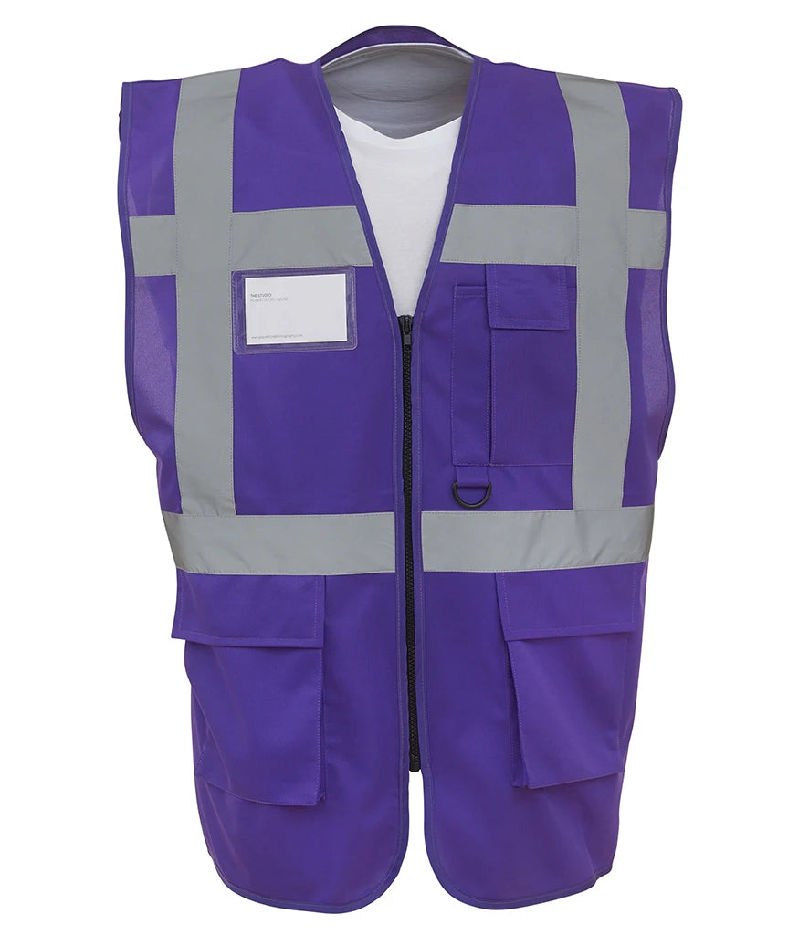 Yoko Executive Waistcoat — Purple