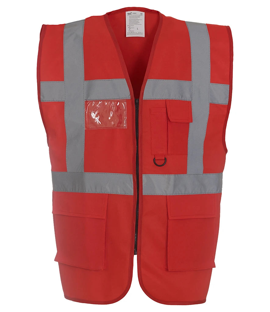 Yoko Executive Waistcoat — Red