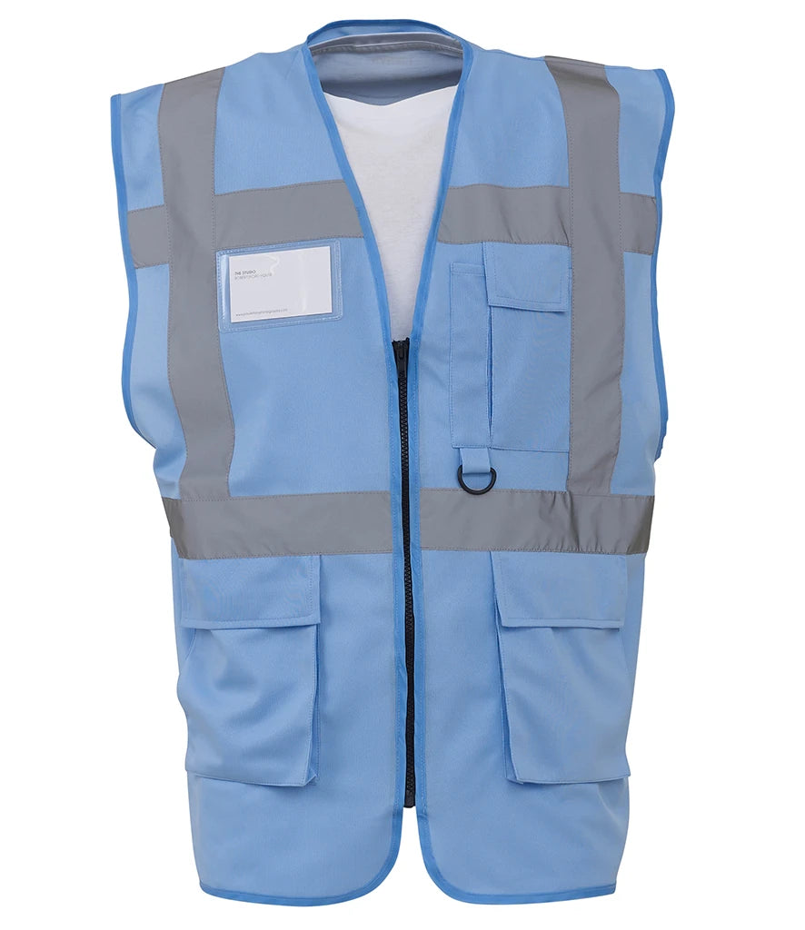 Yoko Executive Waistcoat — Sky Blue