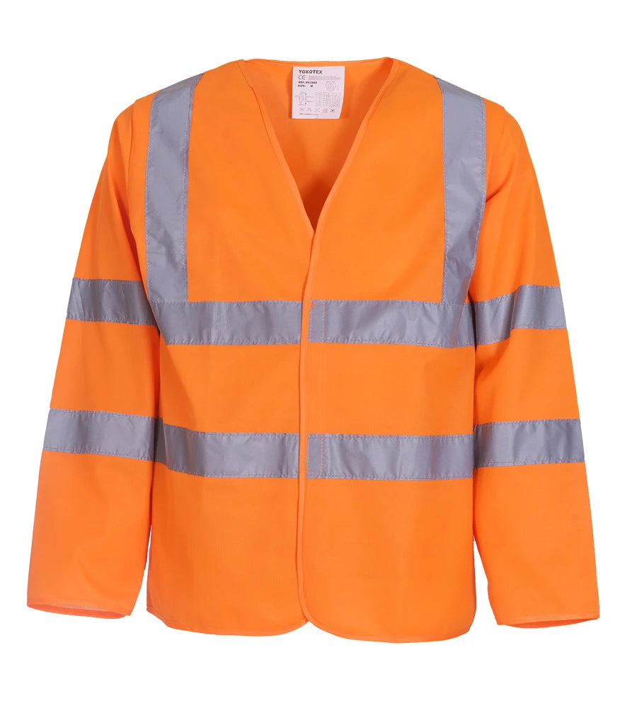 Yoko Hi-Vis Long Sleeve Jacket — Orange