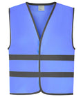 Yoko Kids Hi-Vis Two Band Waistcoat — Sky Blue