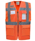 Yoko Hi-Vis Top Cool Open Mesh Executive Waistcoat — Orange