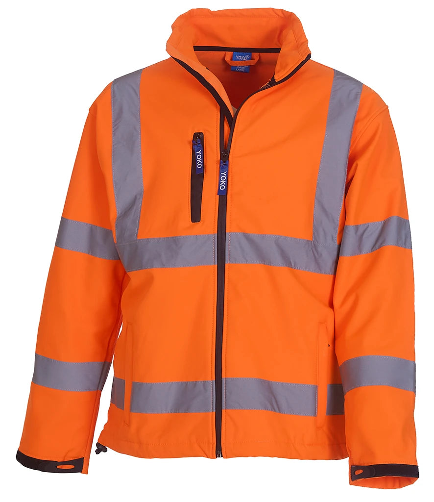 Yoko Hi-Vis Soft Shell Jacket — Orange