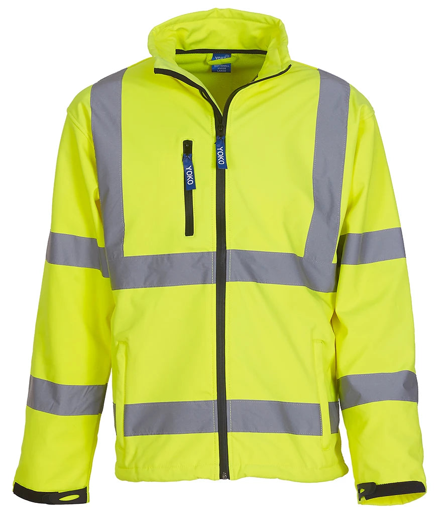 Yoko Hi-Vis Soft Shell Jacket — Yellow